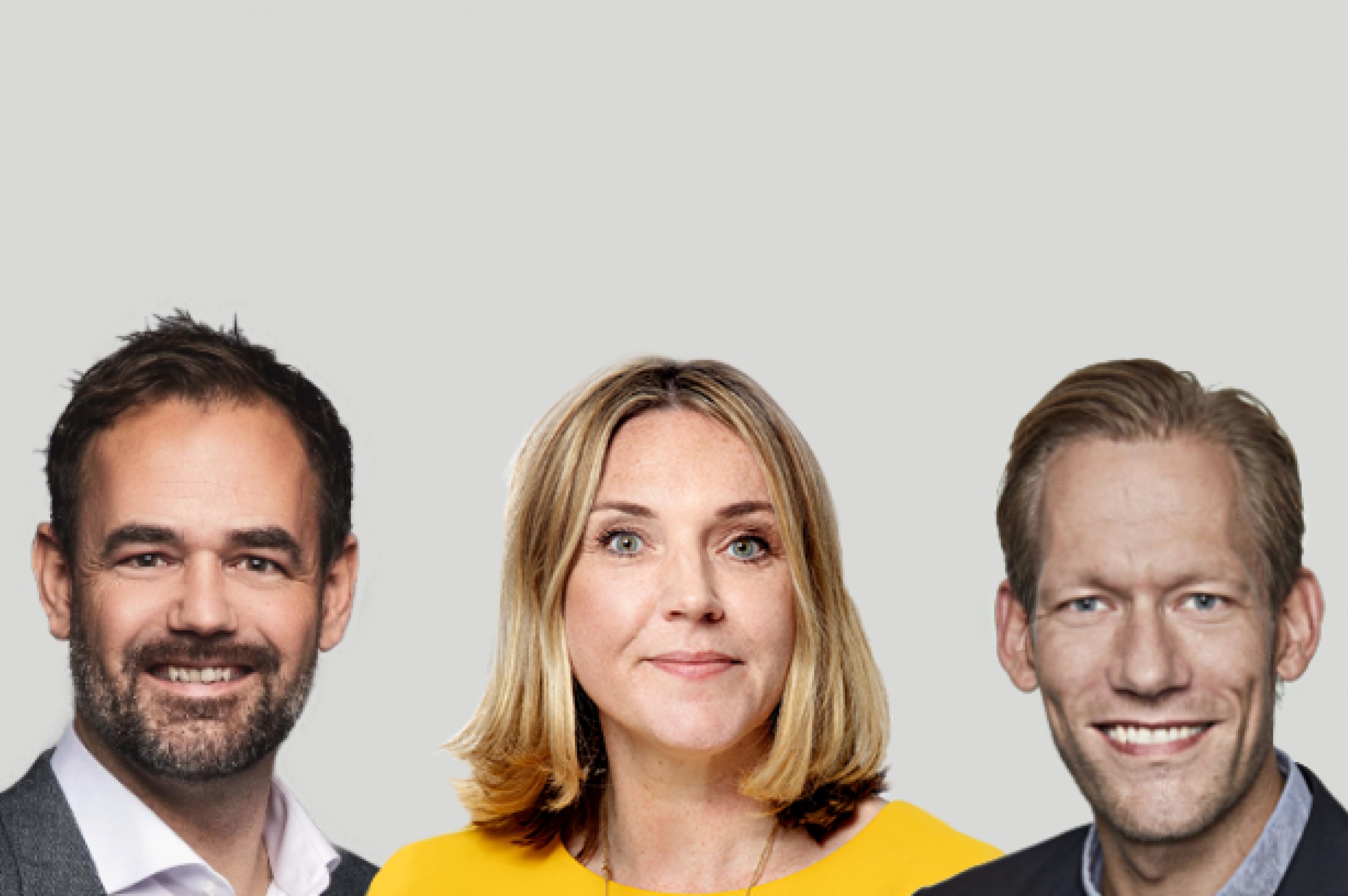 Karen Hækkerup, Heino Knudsen og Jacob Bundsgaard.